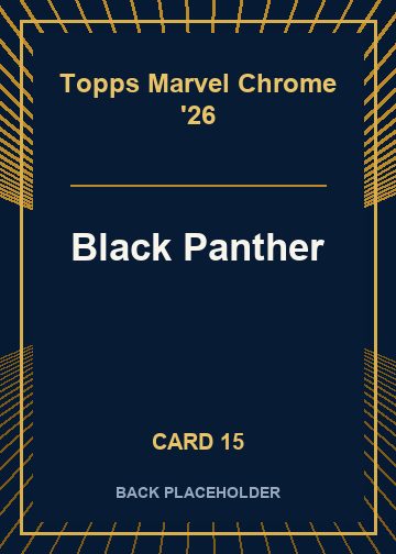 Black Panther back artwork