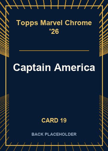 Captain America back artwork