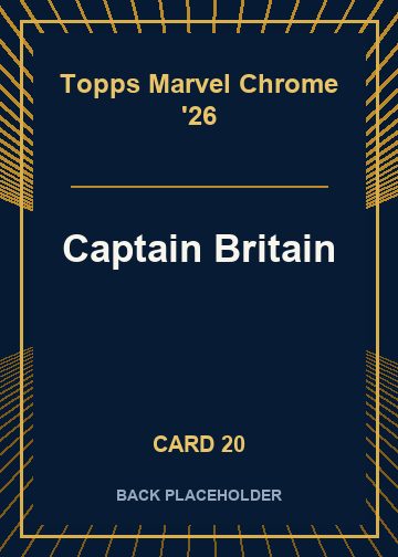 Captain Britain back artwork