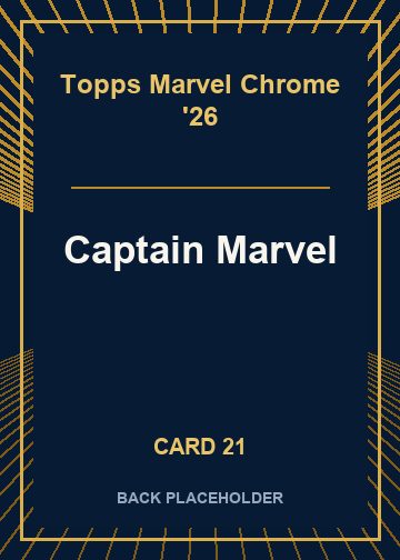 Captain Marvel back artwork