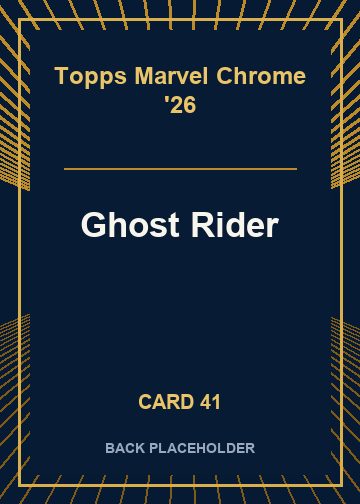 Ghost Rider back card image