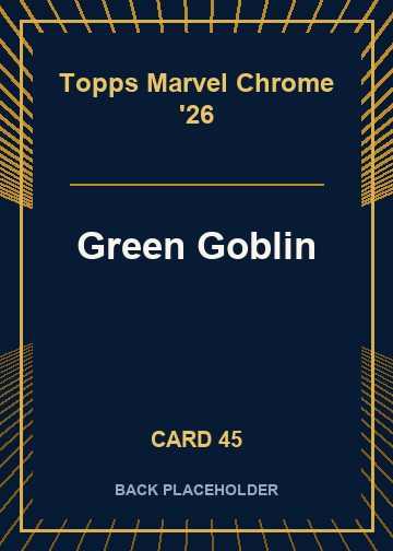 Green Goblin back card image