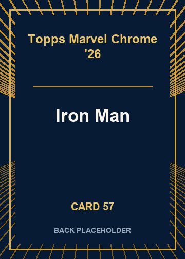 Iron Man back card image