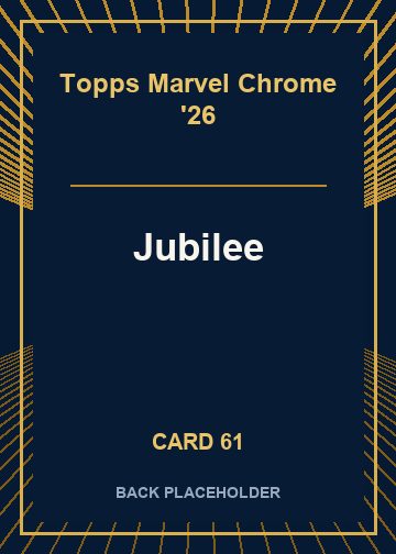 Jubilee back card image