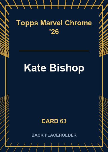 Kate Bishop back card image