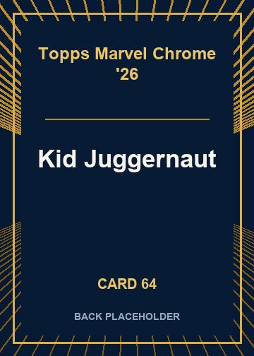 Kid Juggernaut back card image