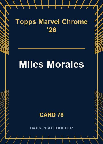 Miles Morales back card image