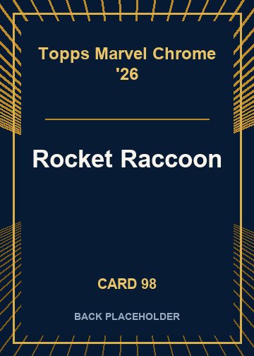 Rocket Raccoon back card image