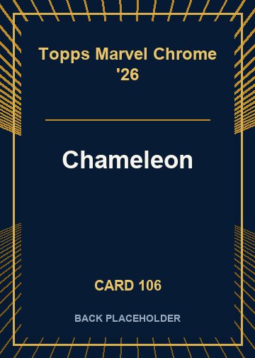 Chameleon back card image
