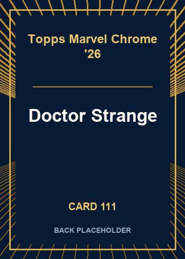 Doctor Strange back card image