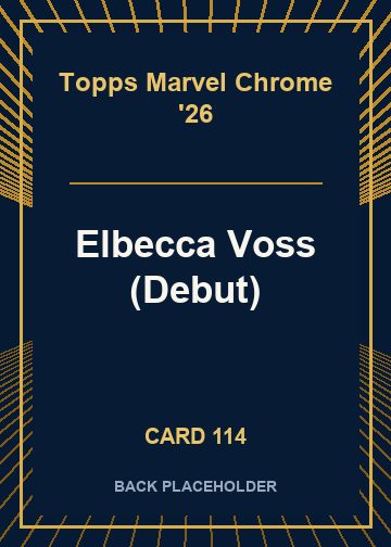 Elbecca Voss (Debut) back card image