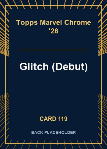 Glitch (Debut) back card image