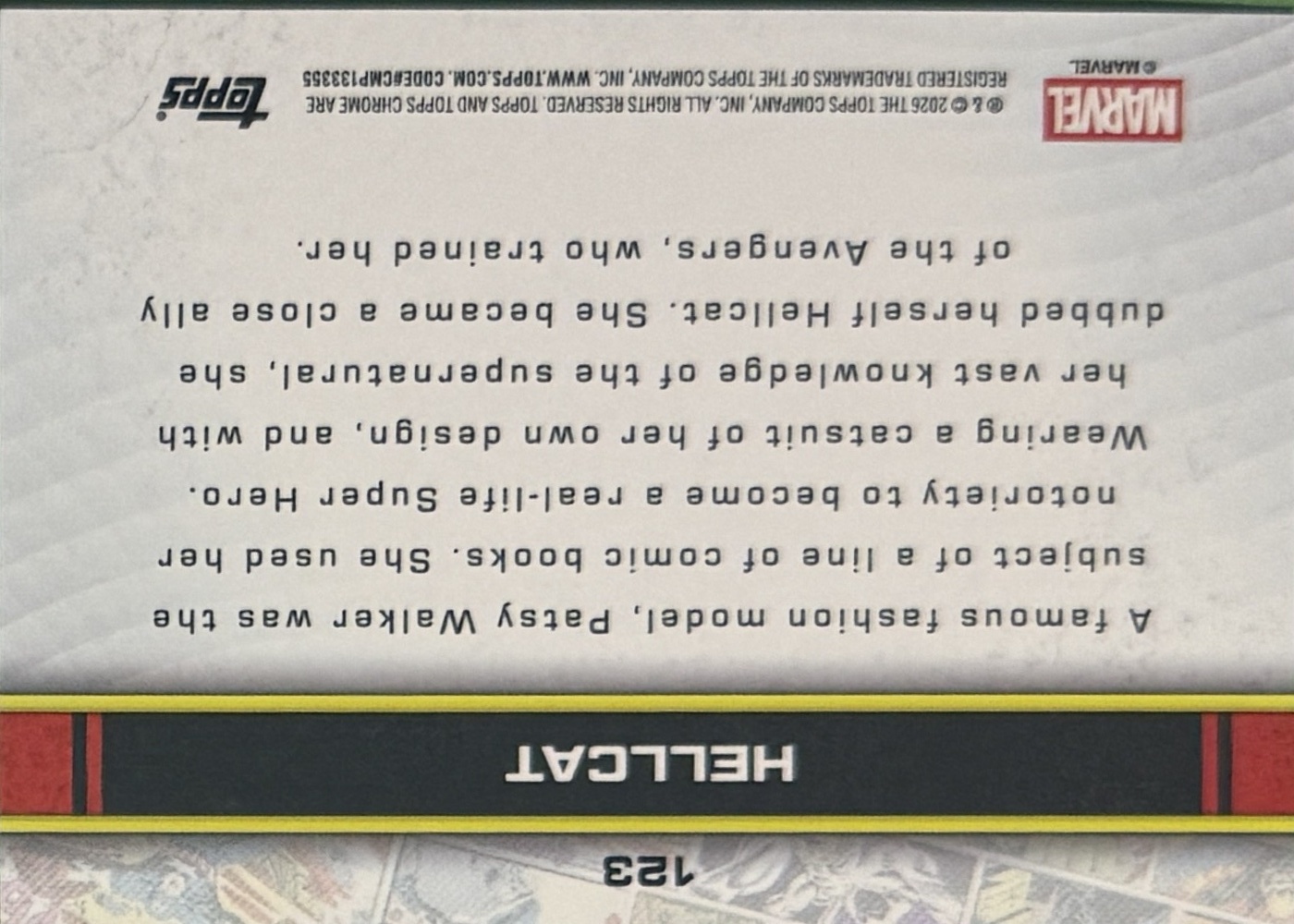 Hellcat back card image