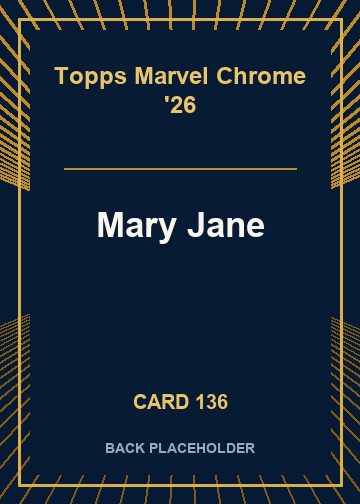 Mary Jane back card image