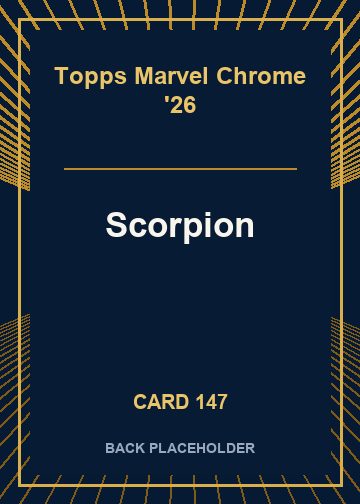 Scorpion back card image