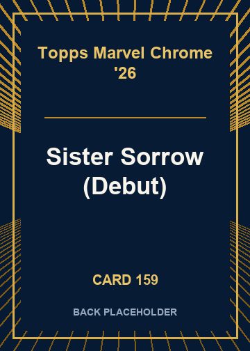 Sister Sorrow (Debut) back card image