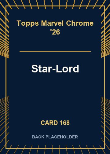 Star-Lord back card image