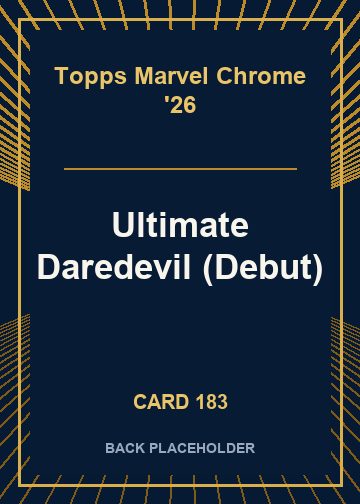 Ultimate Daredevil (Debut) back card image