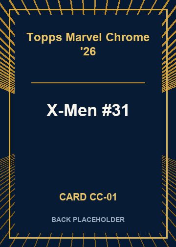 X-Men #31 back card image