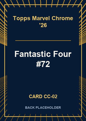 Fantastic Four #72 back card image