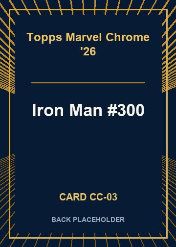 Iron Man #300 back card image
