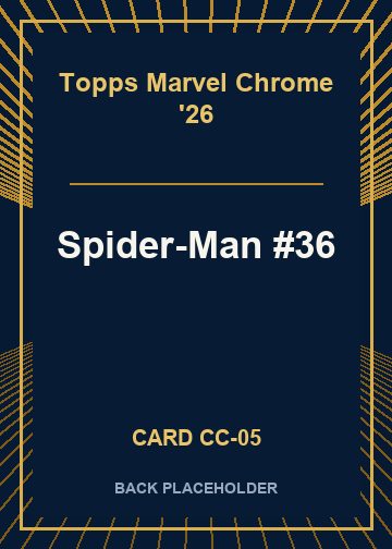 Spider-Man #36 back card image