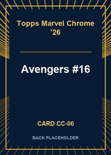 Avengers #16 back card image