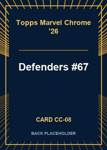 Defenders #67 back card image