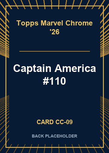 Captain America #110 back card image