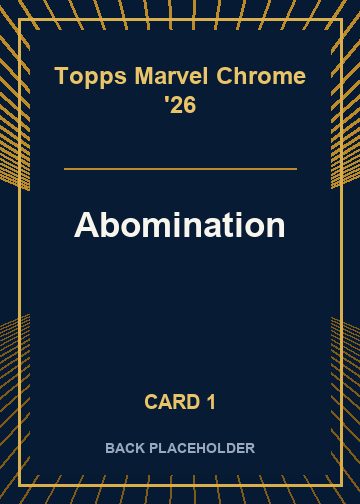 Abomination back card image
