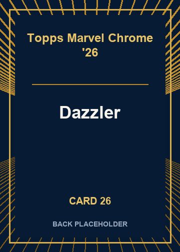 Dazzler back card image