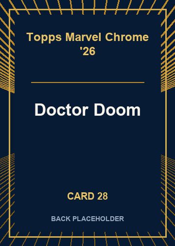 Doctor Doom back card image
