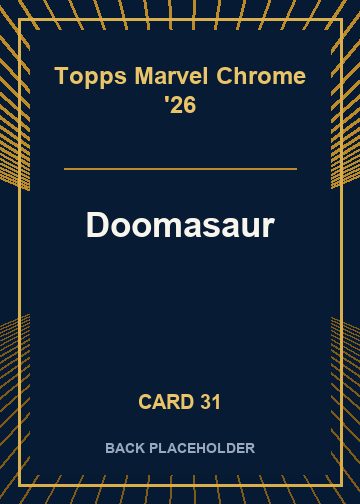 Doomasaur back card image