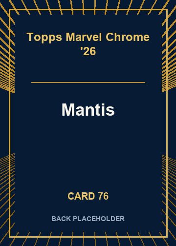 Mantis back card image