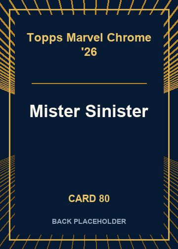 Mister Sinister back card image