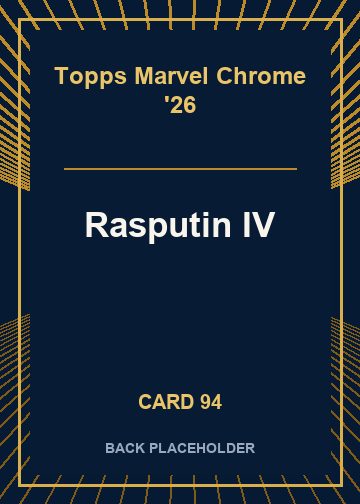 Rasputin IV back card image