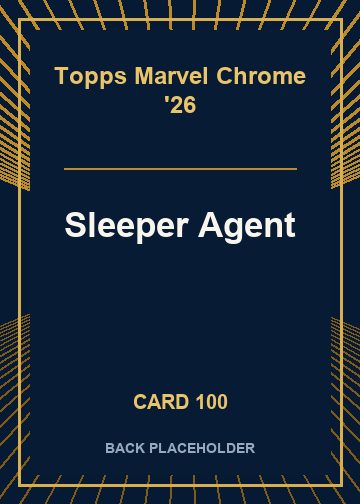 Sleeper Agent back card image