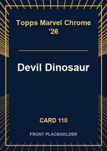 Devil Dinosaur front card image
