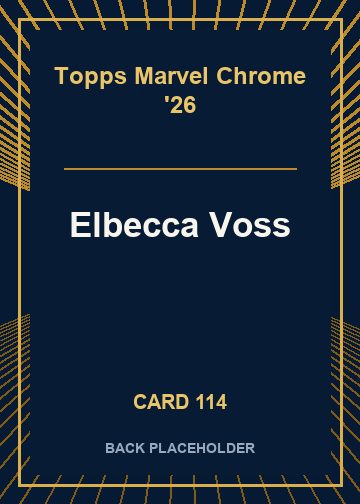 Elbecca Voss back card image
