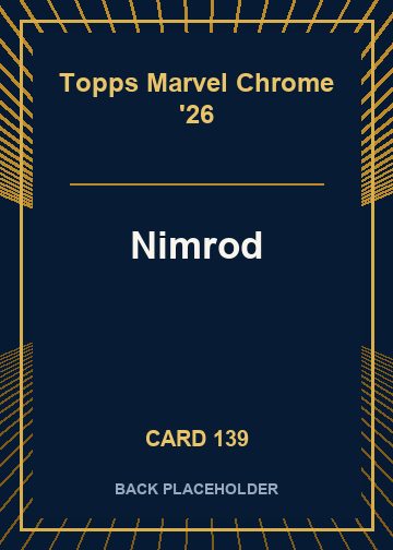 Nimrod back card image