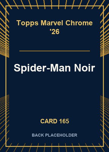Spider-Man Noir back card image