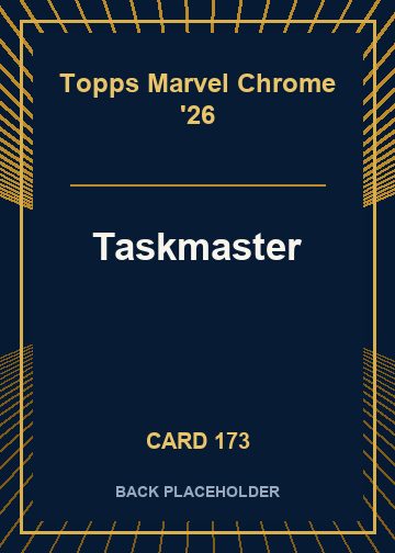 Taskmaster back card image