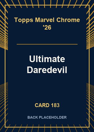Ultimate Daredevil back card image
