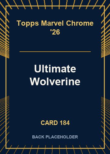 Ultimate Wolverine back card image