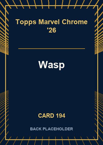 Wasp back card image