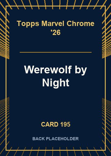 Werewolf by Night back card image