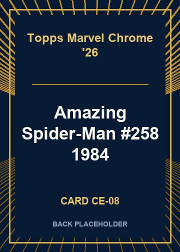 Amazing Spider-Man #258 1984 back card image
