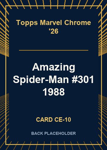 Amazing Spider-Man #301 1988 back card image