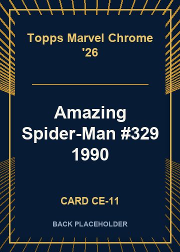 Amazing Spider-Man #329 1990 back card image