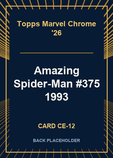 Amazing Spider-Man #375 1993 back card image